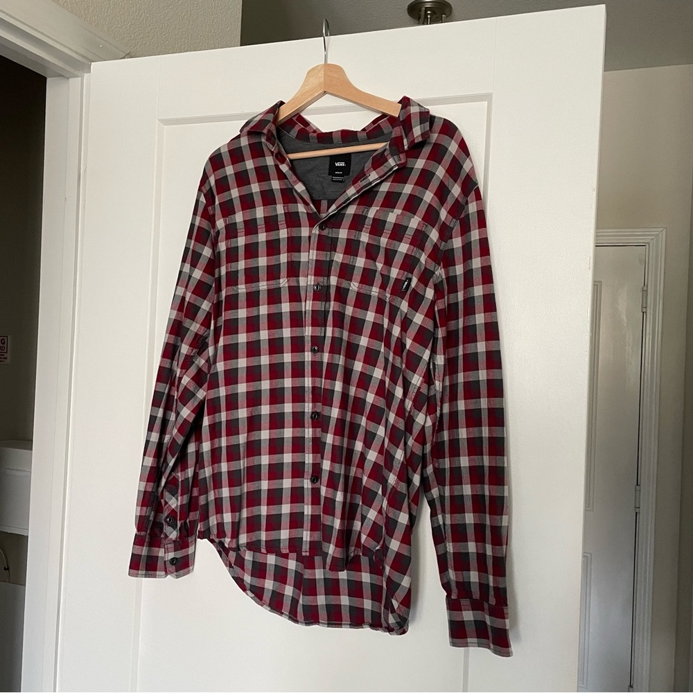 Vans Red Tailored Fit Flannel